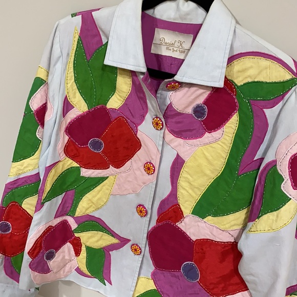 Daniel K. New York, Floral Appliqué Jacket - Picture 2 of 10